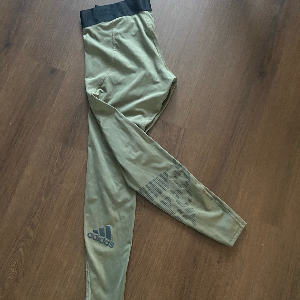 Adidas Alphaskin 3/4 Men’s Olive Green XlL Sport Tights